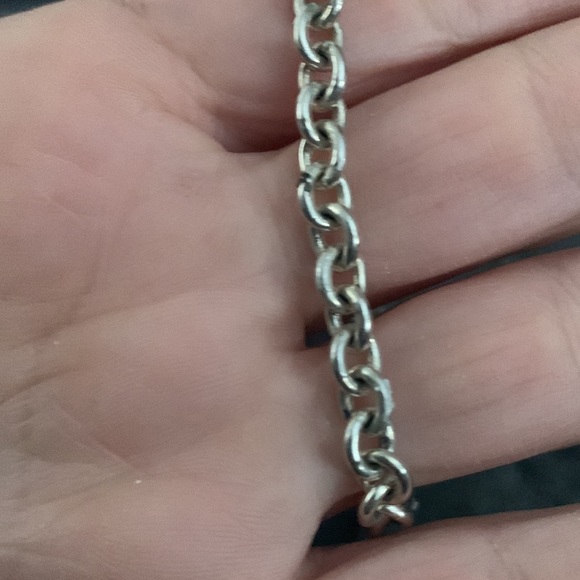 Sterling silver chain link bracelet - Picture 2 of 3